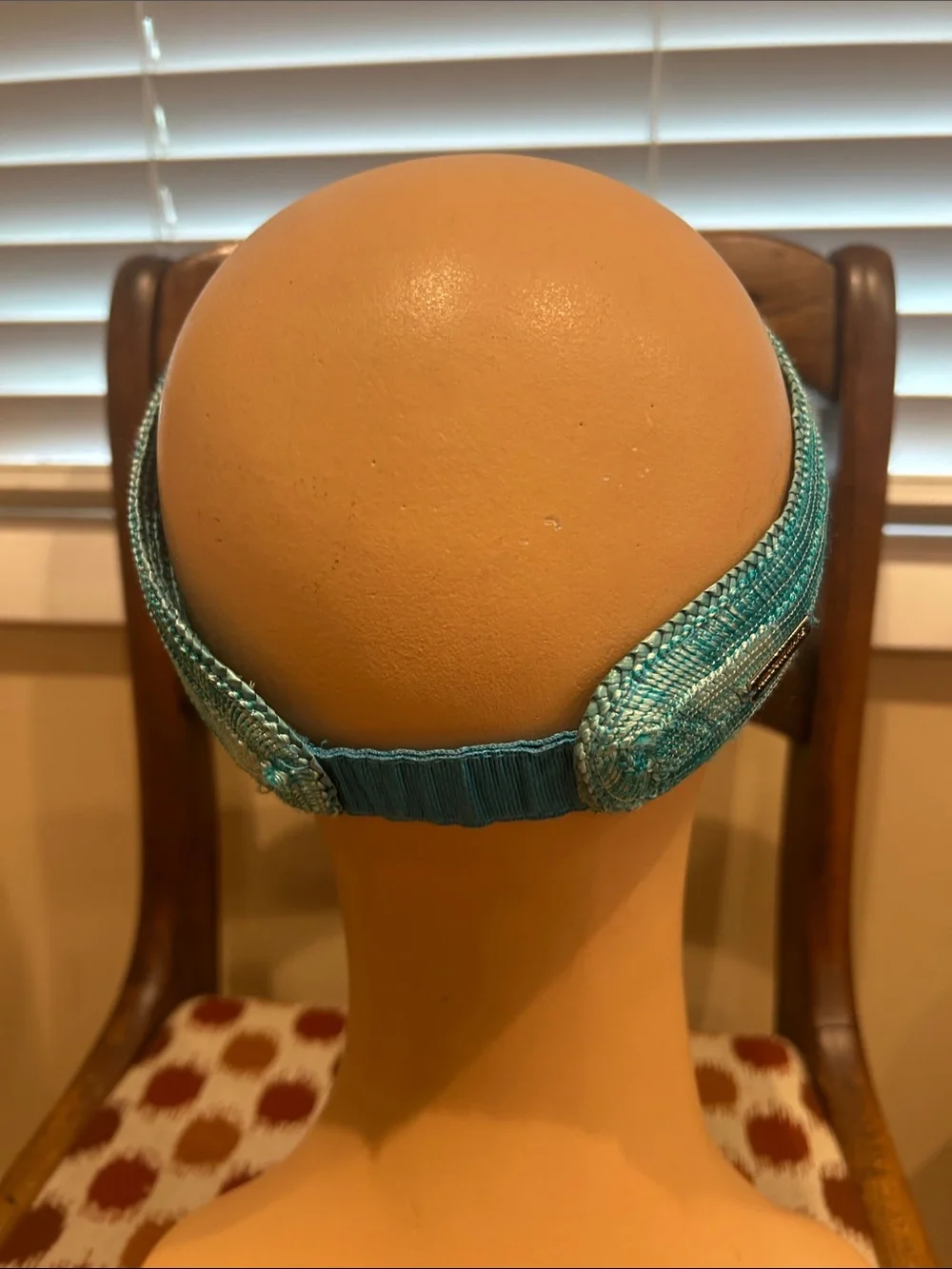 Missoni Mare Turquoise Straw Visor